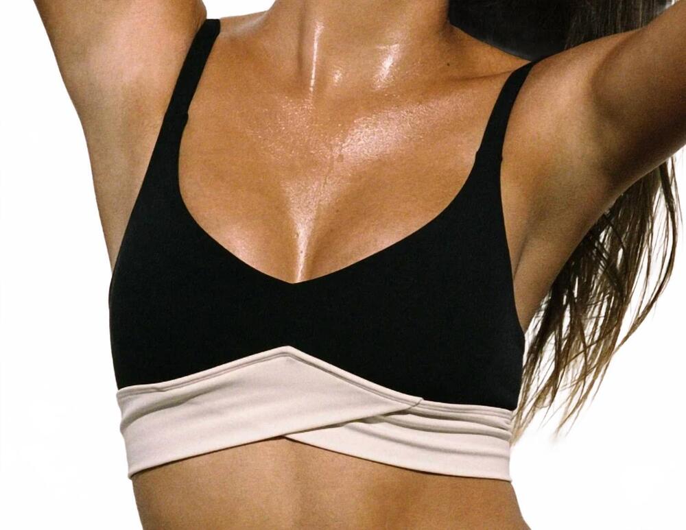 NEW L*SPACE women's unmatched bra in black/beige